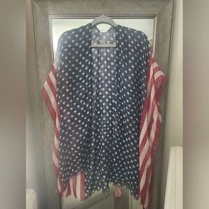 American Flag Kimono, EUC, OS